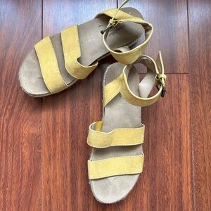 Yellow Strappy Sandals